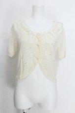 画像1: axes femme / リボンデザインボレロ  キナリ S-26-05-29-031-AX-TO-HR-ZS (1)