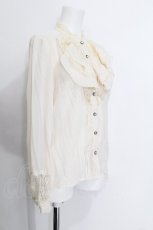 画像2: axes femme / ラッフル使いフリルブラウス  キナリ S-26-05-29-033-AX-BL-HR-ZS (2)