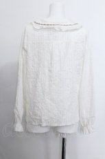 画像3: axes femme POETIQUE / ローズデザインフリルブラウス  オフ S-26-05-29-034-AX-BL-HR-ZS (3)
