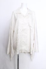 画像1: AXES-X / 扇子JQ着物風長袖シャツ  アイボリー S-26-05-29-035-LO-BL-HR-ZS (1)