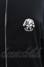 画像2: PEACE NOW / うさぎ刺繍裾フリルパーカー  黒 S-26-05-29-044-PU-TO-HR-ZS (2)