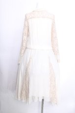 画像3: axes femme / ブローチ付きロングワンピース  キナリ S-26-05-29-049-AX-OP-HR-ZS (3)