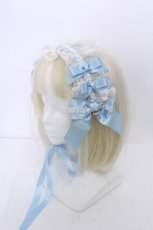 画像1: BABY,THE STARS SHINE BRIGHT / Floral Lacy elegantヘッドドレス  サックス S-26-05-29-014-BA-AC-HR-ZS (1)