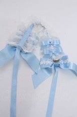 画像2: BABY,THE STARS SHINE BRIGHT / Floral Lacy elegantヘッドドレス  サックス S-26-05-29-014-BA-AC-HR-ZS (2)
