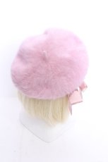 画像2: PINK HOUSE / ロゴリボンブローチ付きベレー  ピンク S-26-05-29-016-LO-AC-HR-ZS (2)