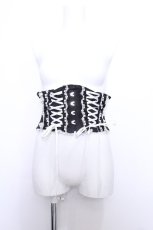 画像1: ATELIER PIERROT / horned Rose Corset  黒ｘ白 S-26-05-29-019-EL-OP-HR-ZS (1)