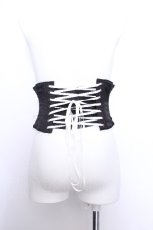 画像2: ATELIER PIERROT / horned Rose Corset  黒ｘ白 S-26-05-29-019-EL-OP-HR-ZS (2)