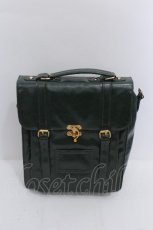 画像1: Fi.n.t / ダブルベルト縦型サッチェルバッグ  グリーン S-26-05-29-020-CA-BG-HR-ZS (1)