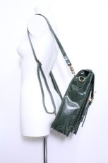 画像5: Fi.n.t / ダブルベルト縦型サッチェルバッグ  グリーン S-26-05-29-020-CA-BG-HR-ZS (5)