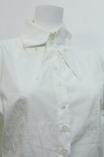 画像2: BPN / コウモリ襟ブラウス  白 S-26-05-29-028-GO-BL-HR-ZS (2)