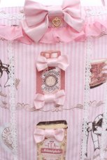 画像2: metamorphose / 【プラスサイズ】Classic Tea Houseジャンパースカート 2 ピンク S-26-05-30-030-ME-OP-AS-ZS (2)