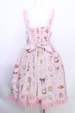 画像4: metamorphose / 【プラスサイズ】Classic Tea Houseジャンパースカート 2 ピンク S-26-05-30-030-ME-OP-AS-ZS (4)