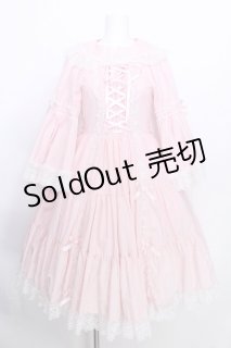 metamorphose / 無地ラッセルレースつき姫袖ワンピース 1 ピンク S-26