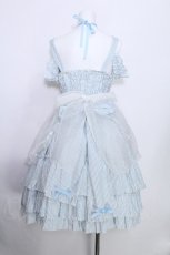 画像3: metamorphose / シナモロールコラボ　エプロン付きジャンパースカート  サックス S-26-05-30-032-ME-OP-AS-ZS (3)