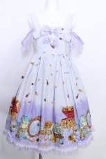 画像1: metamorphose / マーメイドプリンセスハイウエストジャンパースカート  ラベンダーミスト S-26-05-30-033-ME-OP-HR-ZS (1)