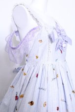 画像6: metamorphose / マーメイドプリンセスハイウエストジャンパースカート  ラベンダーミスト S-26-05-30-033-ME-OP-HR-ZS (6)