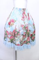 画像1: Triple fortune / 天空薔薇スカート  サックス S-26-05-30-043-EL-SK-HR-ZS (1)