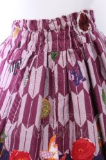 画像3: metamorphose / ハイカラ小町ミニスカート  パープル S-26-05-30-045-ME-SK-SZ-ZS (3)