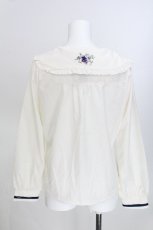 画像2: axes femme POETIQUE / ヴァンダンジュ刺繍ブラウス  オフ S-26-05-30-007-AX-BL-AS-ZS (2)