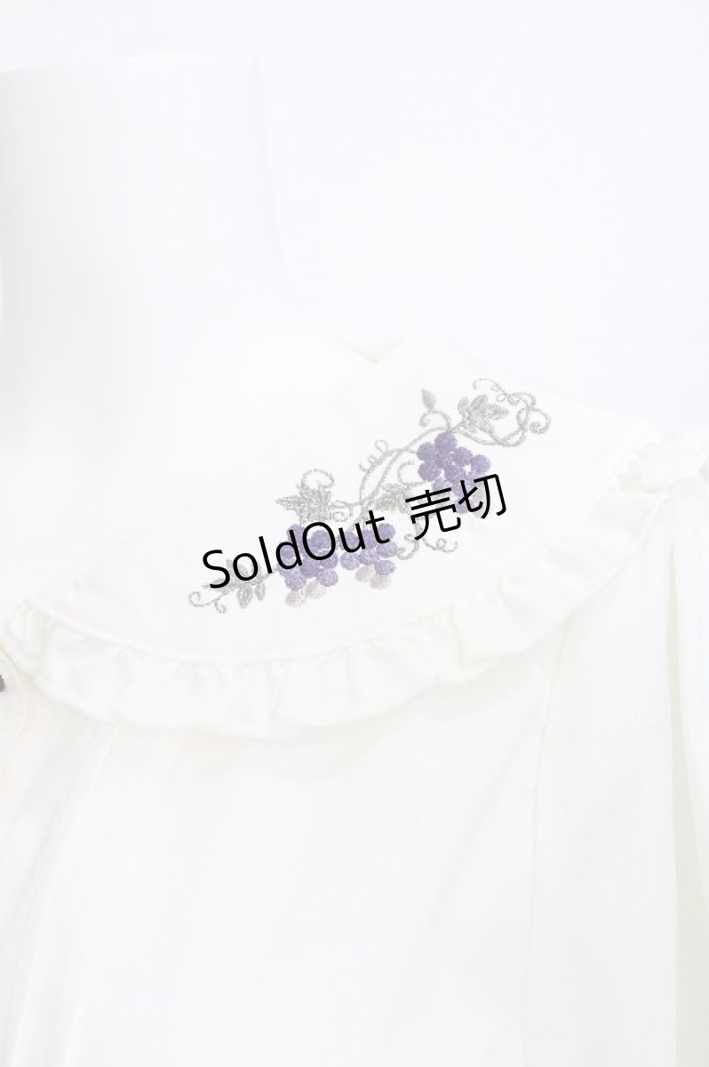 画像3: axes femme POETIQUE / ヴァンダンジュ刺繍ブラウス  オフ S-26-05-30-007-AX-BL-AS-ZS (3)