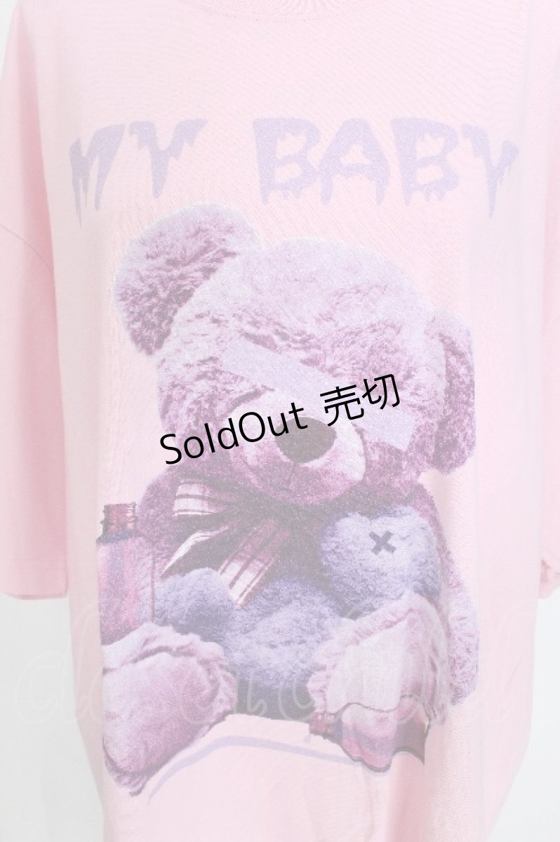 画像3: Amilige / Baby Bear BIG Tシャツ  ピンク S-26-05-30-012-PU-TS-HR-ZS (3)