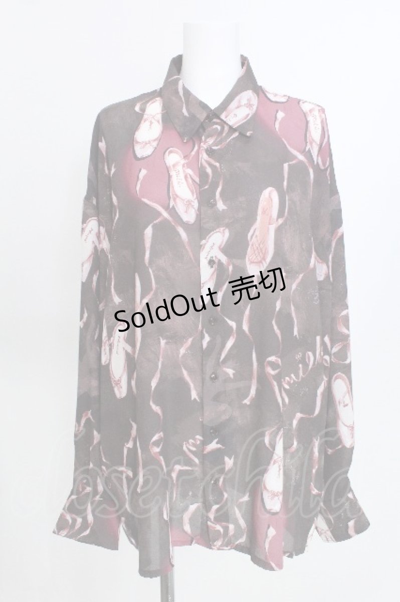画像1: MILKBOY / BALLET シャツ  ブラウンベース S-26-05-30-017-MB-BL-AS-ZS (1)