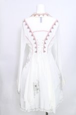 画像2: Ozz oneste / タッセルチャイナシースルーロングカーディガン  白Ｘピンク S-26-05-30-021-OO-TO-SA-ZS (2)