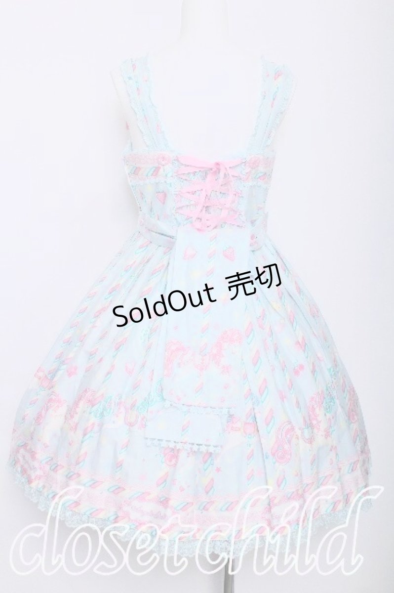 画像2: Angelic Pretty / Sugary Carnivalジャンパースカート  サックス S-26-06-01-028-AP-OP-HR-ZS (2)