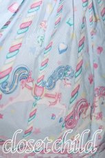 画像4: Angelic Pretty / Sugary Carnivalジャンパースカート  サックス S-26-06-01-028-AP-OP-HR-ZS (4)