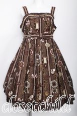 画像1: Angelic Pretty / Chocolate Rosetteジャンパースカート  ブラウン S-26-06-01-029-AP-OP-HR-ZS (1)