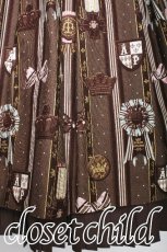 画像4: Angelic Pretty / Chocolate Rosetteジャンパースカート  ブラウン S-26-06-01-029-AP-OP-HR-ZS (4)