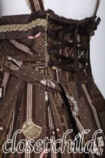 画像5: Angelic Pretty / Chocolate Rosetteジャンパースカート  ブラウン S-26-06-01-029-AP-OP-HR-ZS (5)