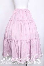 画像2: axes femme kawaii / ハートドット柄ティアードスカート  ピンク S-26-06-01-042-AX-SK-AS-ZS (2)