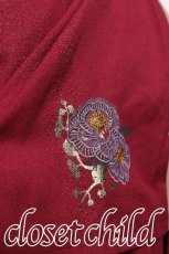 画像4: Ozz oneste / 椿刺繍袴スカート  赤 S-26-06-01-043-OO-SK-HR-ZS (4)