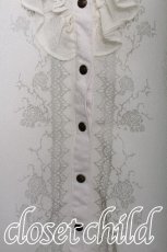 画像5: Ozz oneste / バラ刺繍シフォンフリルブラウス  オフ S-26-06-01-005-OO-BL-HR-ZS (5)