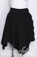 画像1: PEACE NOW / ティアードイレヘムスカート  黒 S-26-06-01-048-PU-SK-HR-ZS (1)