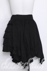 画像2: PEACE NOW / ティアードイレヘムスカート  黒 S-26-06-01-048-PU-SK-HR-ZS (2)