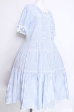 画像3: PINK HOUSE / ストライプティアードワンピース F サックス S-26-06-01-1029-LO-OP-SZ-ZS (3)