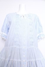 画像4: PINK HOUSE / ストライプティアードワンピース F サックス S-26-06-01-1029-LO-OP-SZ-ZS (4)