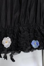 画像3: PINK HOUSE / パンジーレース使いローンスカート  黒 S-26-06-01-1050-LO-SK-SA-ZS (3)