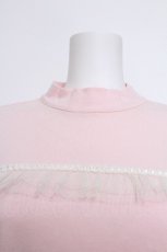 画像3: metamorphose / チュール切替トップス  ピンク S-26-06-01-1008-ME-TO-HR-ZS (3)