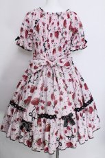 画像2: metamorphose / Lady Fruit 半袖ワンピース  ピンク S-26-06-01-1019-ME-OP-HR-ZS (2)