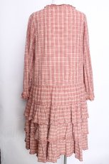 画像2: PINK HOUSE / いちご編みぐるみ段々チェックワンピース  ピンク S-26-06-01-1024-LO-OP-AS-ZS (2)