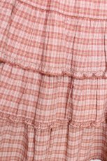 画像4: PINK HOUSE / いちご編みぐるみ段々チェックワンピース  ピンク S-26-06-01-1024-LO-OP-AS-ZS (4)