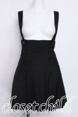 画像1: PEACE NOW / サス付きスカート  黒 S-26-06-01-050-PU-SK-HR-ZS (1)