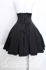 画像2: EXCENTRIQUE / 14SP BISHOPコルセットスカート S/M 黒 S-26-06-01-051-EL-SK-HR-ZS (2)