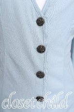画像3: Ozz oneste / 薔薇刺繍カーディガン  サックス S-26-06-01-011-OO-BL-HR-ZS (3)
