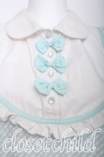 画像3: kokokim / 3つリボン切替ワンピース  白ｘミント S-26-06-01-022-LO-OP-HR-ZS (3)