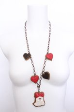 画像1: Q-pot. / Ghost Cookie Necklace (Ribbon)   S-26-06-02-1041-QP-AC-HR-ZS (1)