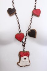 画像2: Q-pot. / Ghost Cookie Necklace (Ribbon)   S-26-06-02-1041-QP-AC-HR-ZS (2)